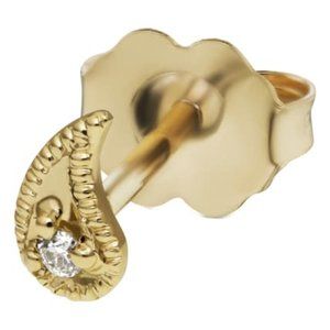 Maria Tash Diamond Paisley Stud Earring